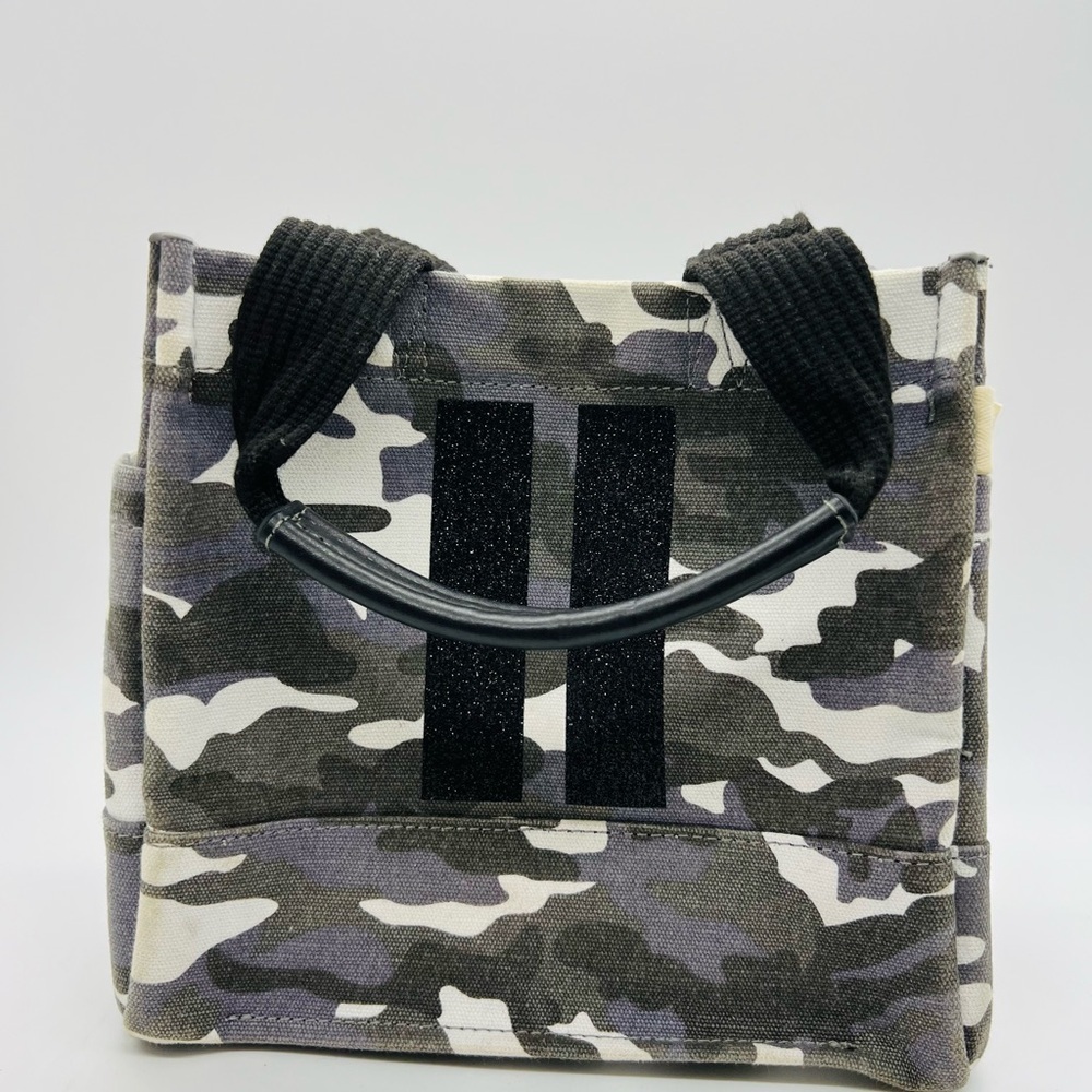 Koala Kansas Gray Camouflage Mini Luxe North South Crossbody Bag NWT